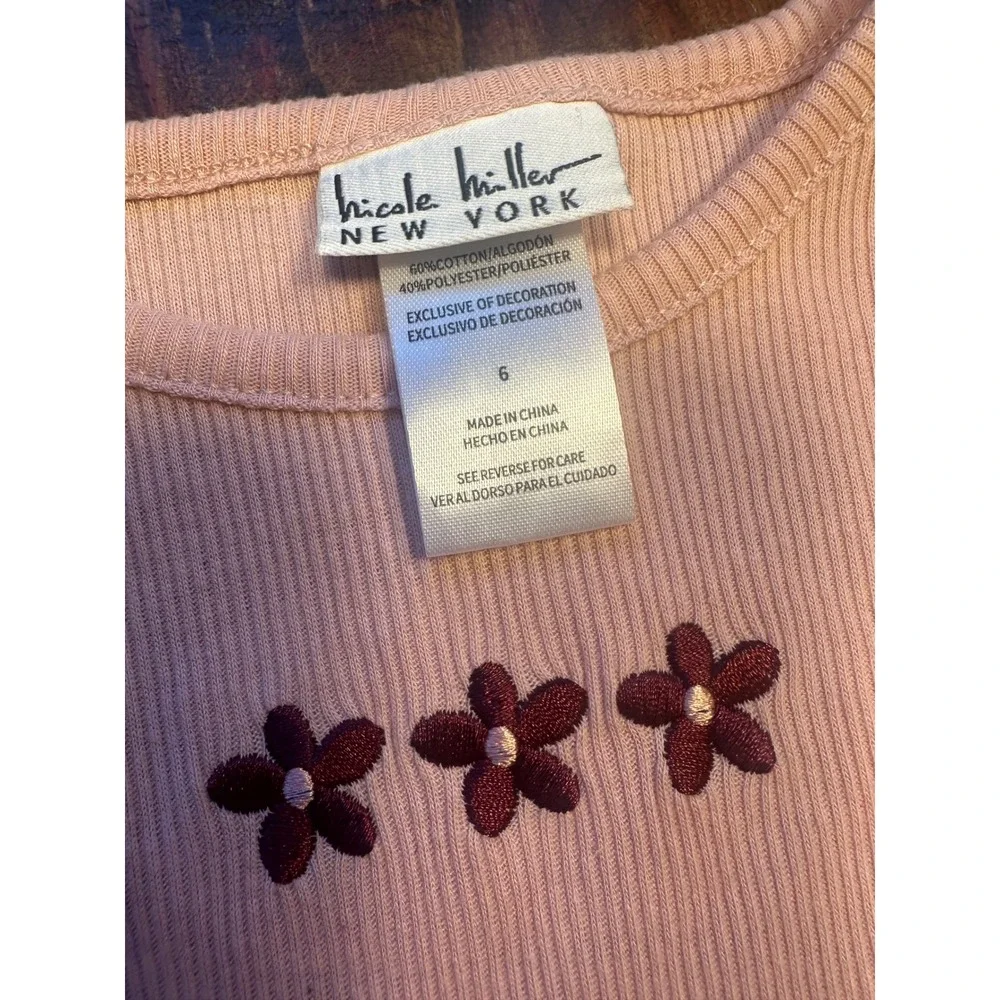 Nicole Miller‎ New York Kids 6 Piece Set Size 6X Striped Floral Kidcore